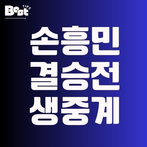 손흥민 결승전 생중계