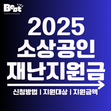 2025 소상공인 재난지원금